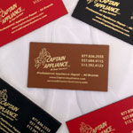 Image of Leather Business Card Size Magnets