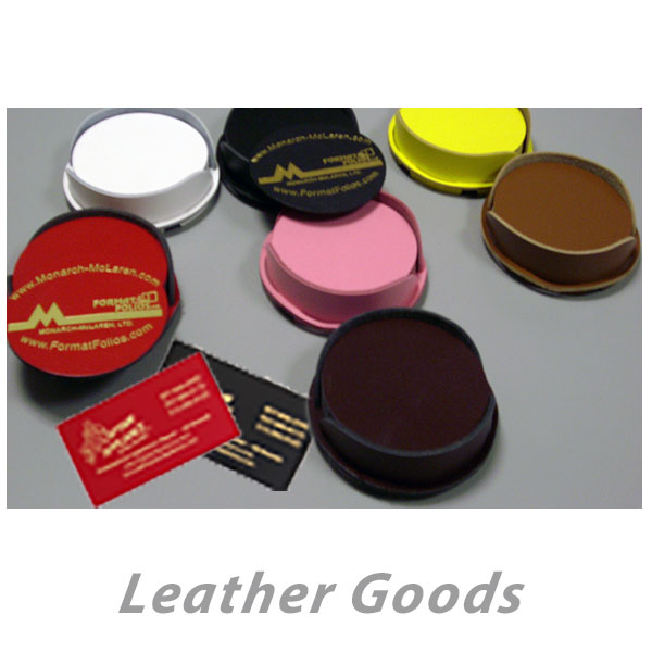 Custom Imprinted Leather Goods