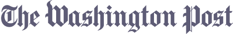 The Washington Post logo: dull purple text in a blackletter font